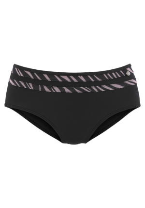 LASCANA Bikini nadrágok  lila / fekete-Hungary