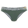 LASCANA Bikini nadrágok  olíva / fehér-Hungary