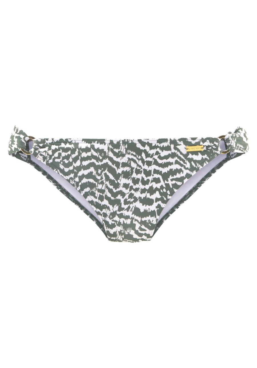 LASCANA Bikini nadrágok  olíva / fehér-Hungary