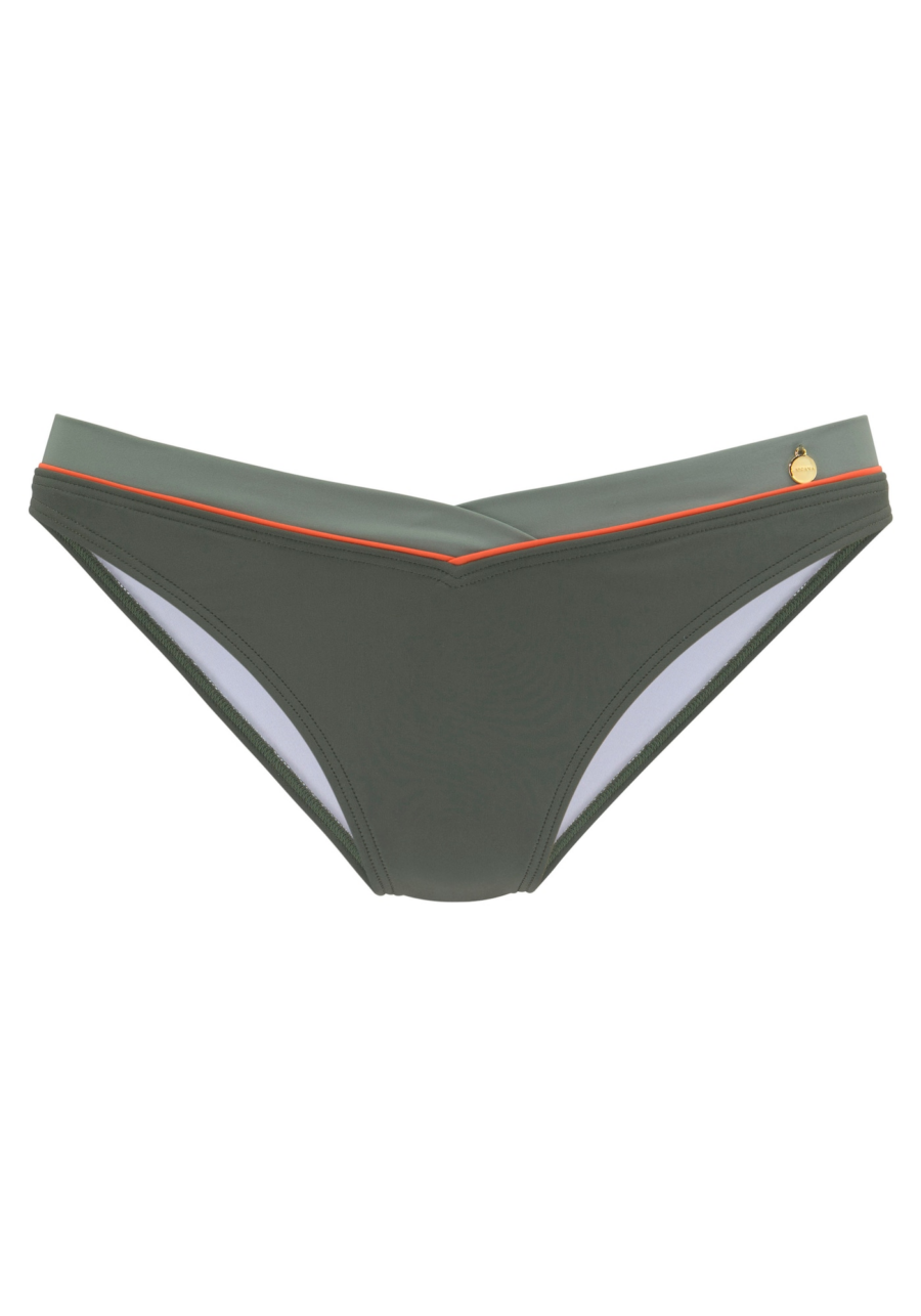 LASCANA Bikini nadrágok  olíva / narancs-Ár