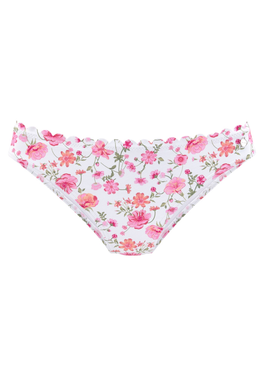 LASCANA Bikini nadrágok  rózsaszín / piros / fehér-Ár
