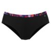 LASCANA Bikini nadrágok  sötétlila / fekete
