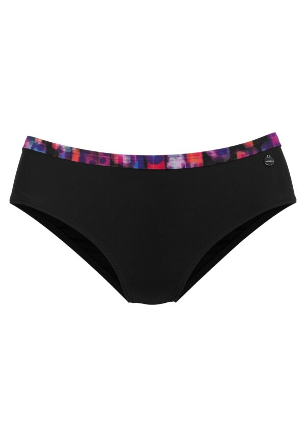 LASCANA Bikini nadrágok  sötétlila / fekete