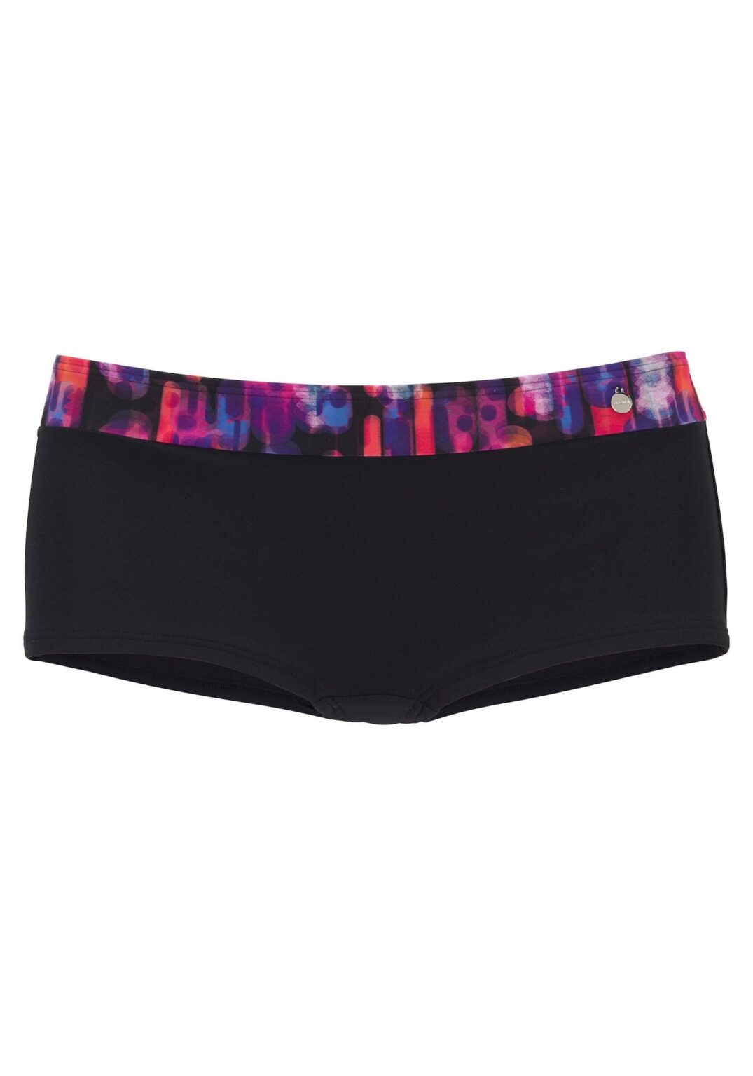 LASCANA Bikini nadrágok  sötétlila / fekete