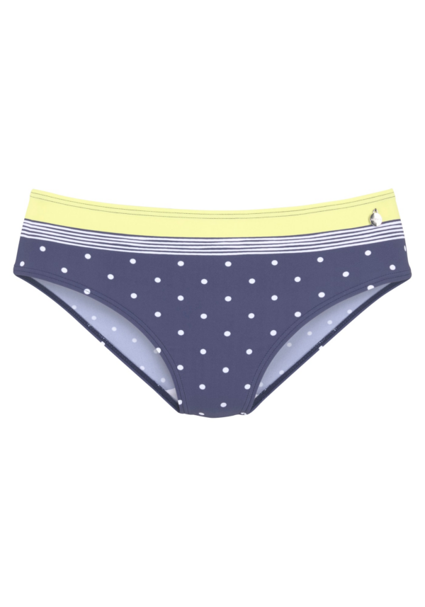 LASCANA Bikini nadrágok  tengerészkék / sárga / fehér-Ár