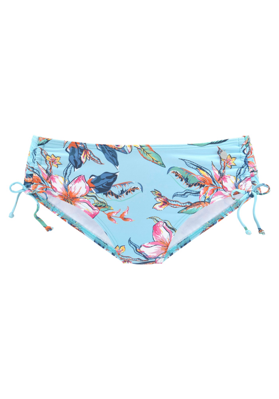 LASCANA Bikini nadrágok  világoskék / zöld / narancs / rózsaszín / fehér-Hungary