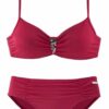 LASCANA Bikini  piros-hu