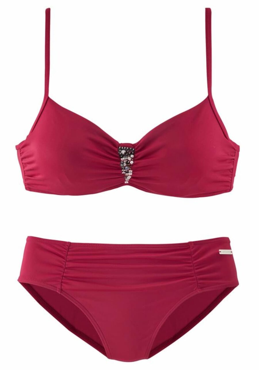 LASCANA Bikini  piros-hu