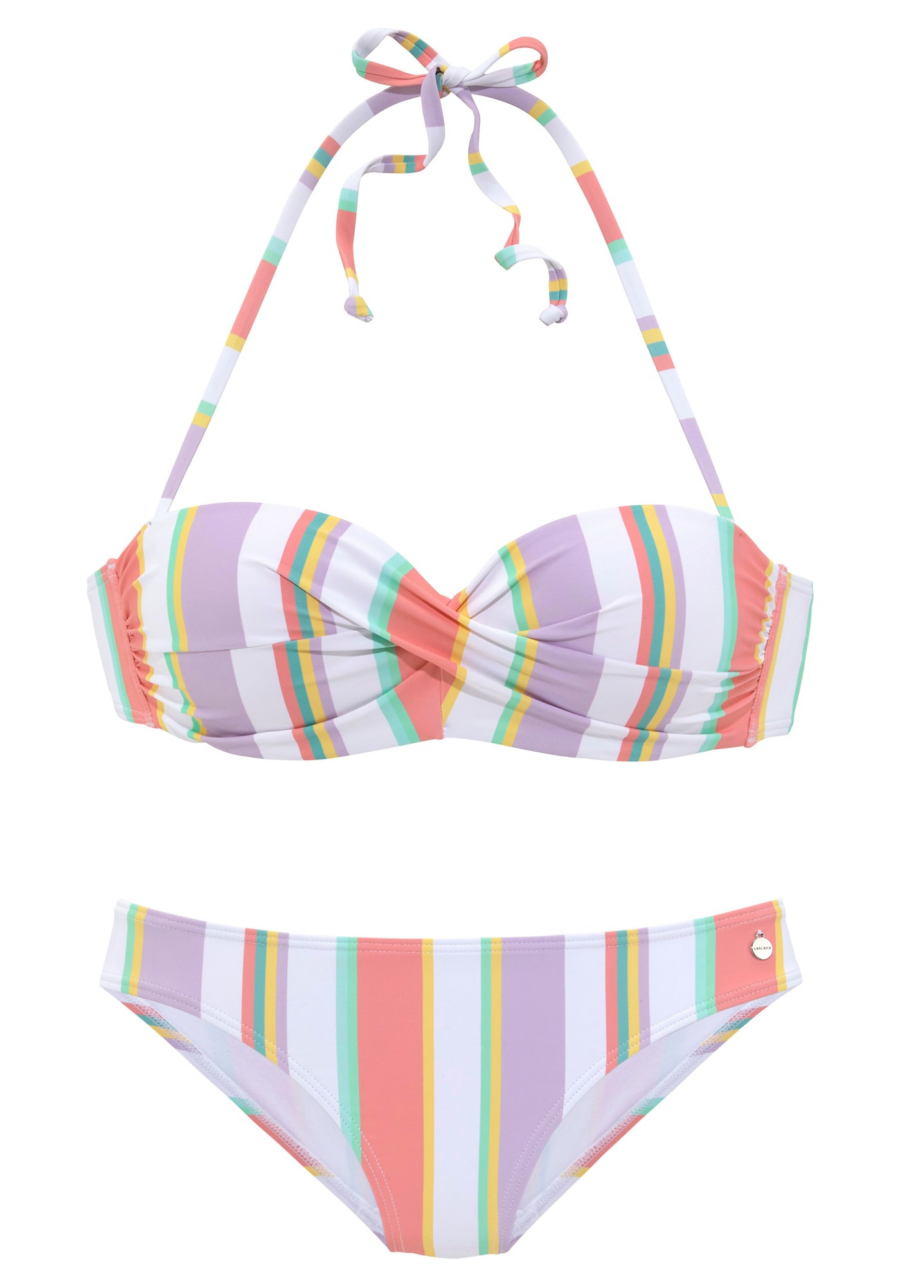 LASCANA Bikini  sárga / jáde / világoslila / pitaja-Hungary