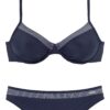LASCANA Bikini  tengerészkék / fehér