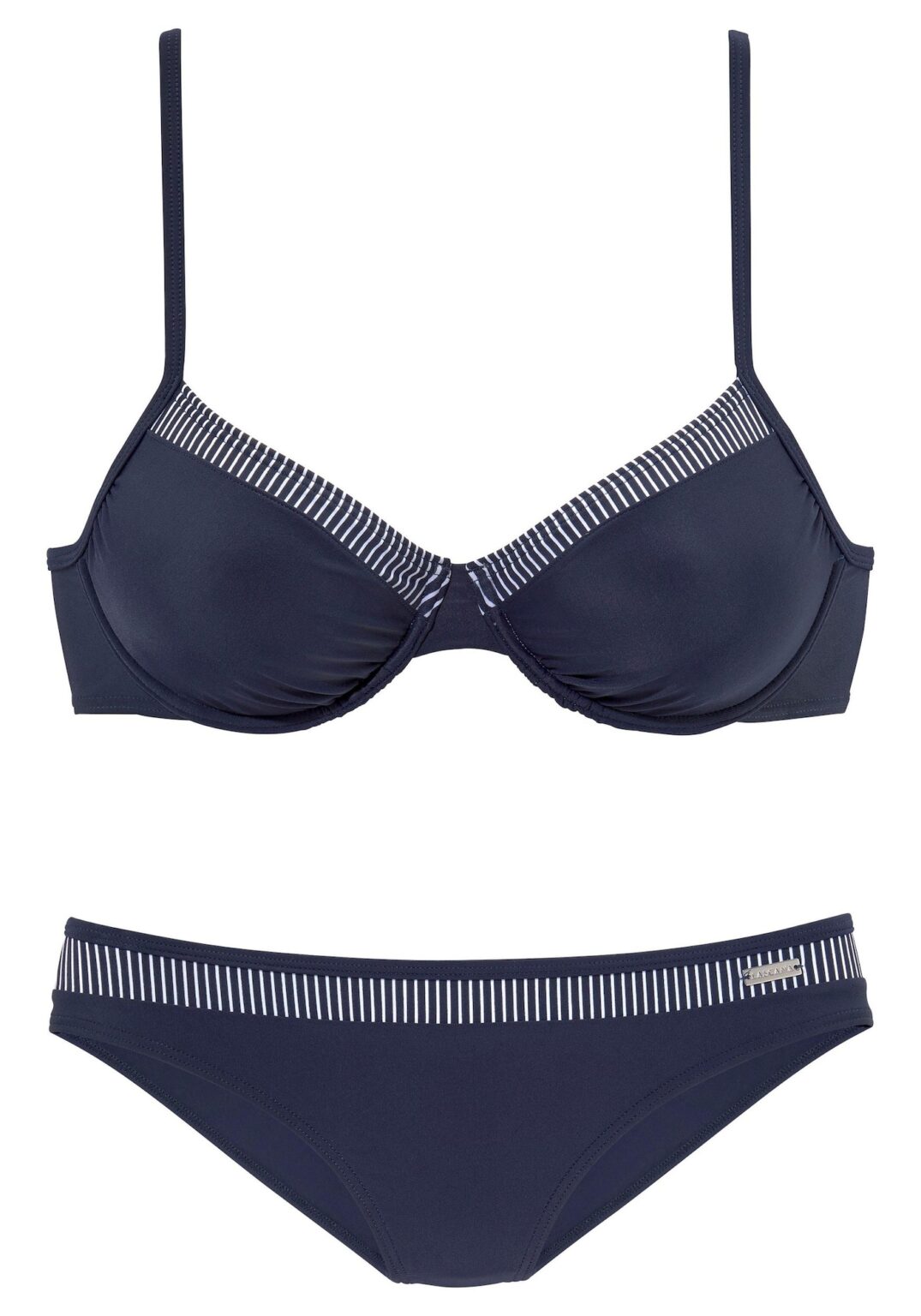 LASCANA Bikini  tengerészkék / fehér
