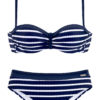 LASCANA Bikini  tengerészkék / fehér-Hungary