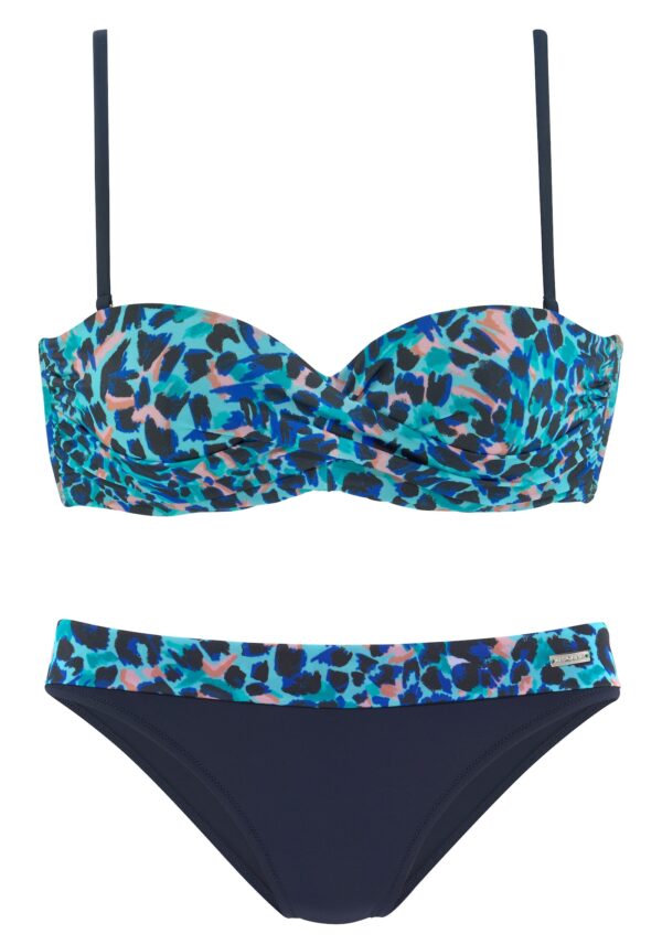 LASCANA Bikini  türkiz / fekete-hu