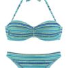 LASCANA Bikini  türkiz / kobaltkék / királykék / égkék / sárga-hu