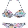 LASCANA Bikini  türkiz / világos sárga / világoslila / narancs / fekete / fehér