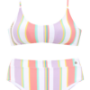 LASCANA Bikini  világoszöld / pasztellila / világoslila / korál-Hungary