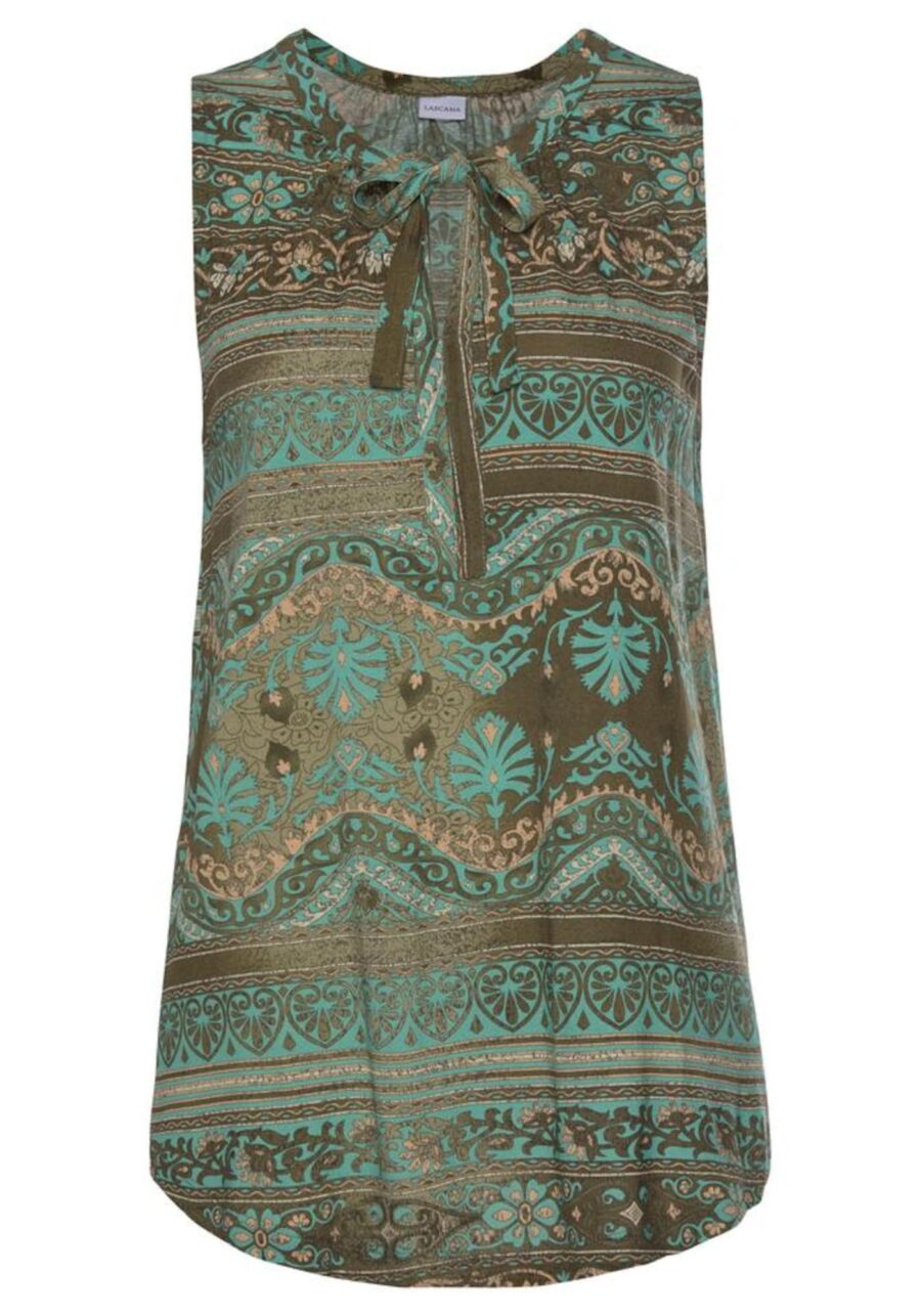 LASCANA Blúz 'Foulard'  türkiz-hu