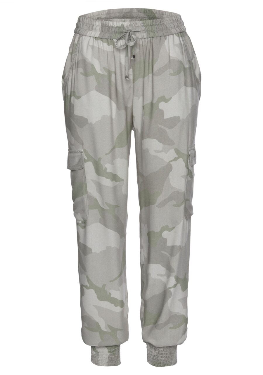 LASCANA Cargo nadrágok  szürke / világosszürke / khaki-hu