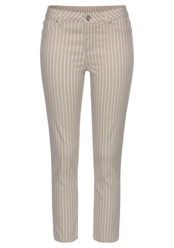 LASCANA Jeggings  homok / fehér
