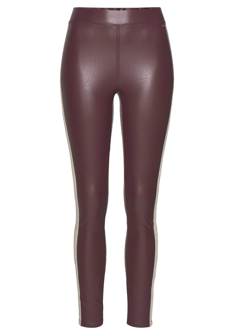 LASCANA Leggings  bézs / borvörös-hu