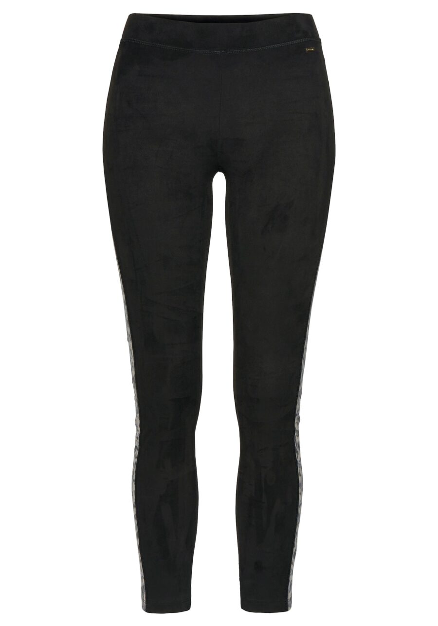 LASCANA Leggings  szürke / fekete-hu