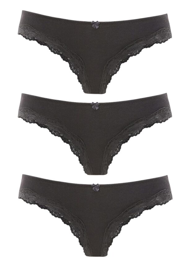 LASCANA Slip  fekete
