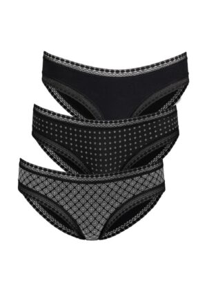 LASCANA Slip  fekete / fehér