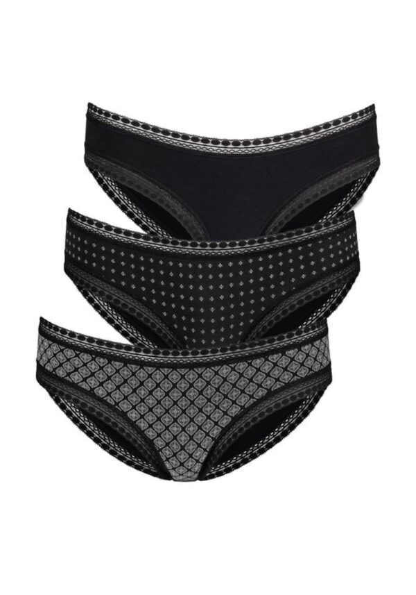 LASCANA Slip  fekete / fehér