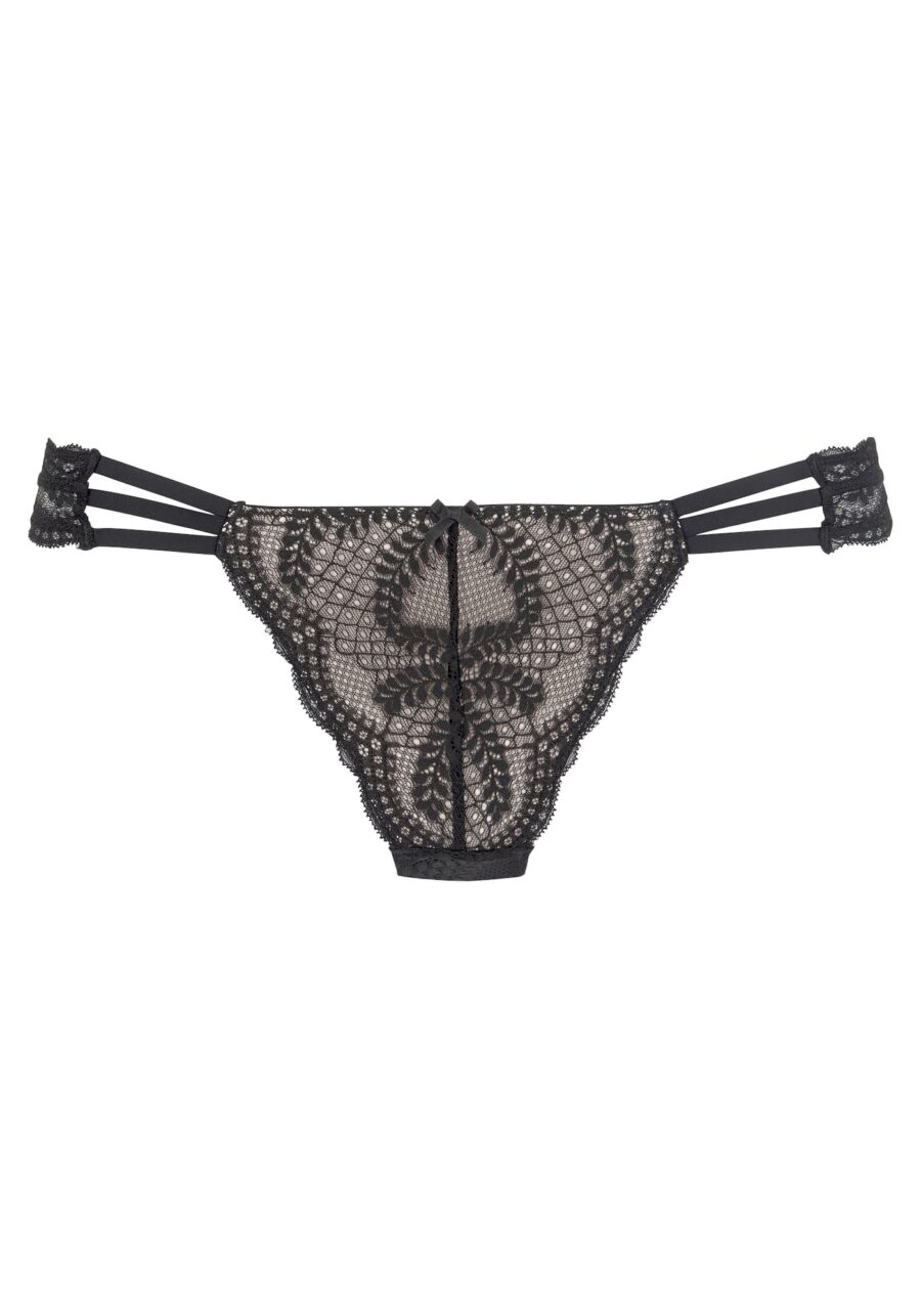 LASCANA Slip  fekete-hu