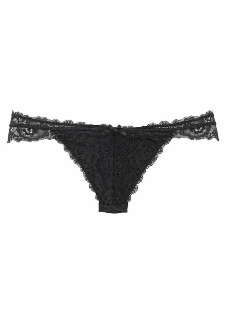 LASCANA Slip  fekete-hu