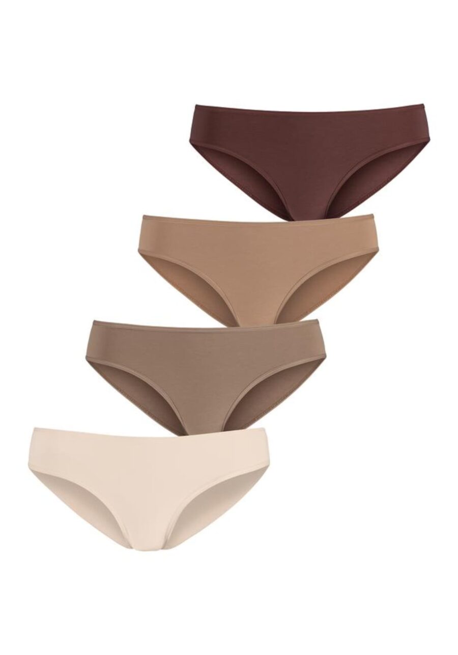 LASCANA Slip  krém / teveszín / világosbarna / sötét barna-hu
