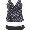 LASCANA Tankini  fekete / fehér