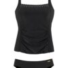 LASCANA Tankini  fekete / fehér