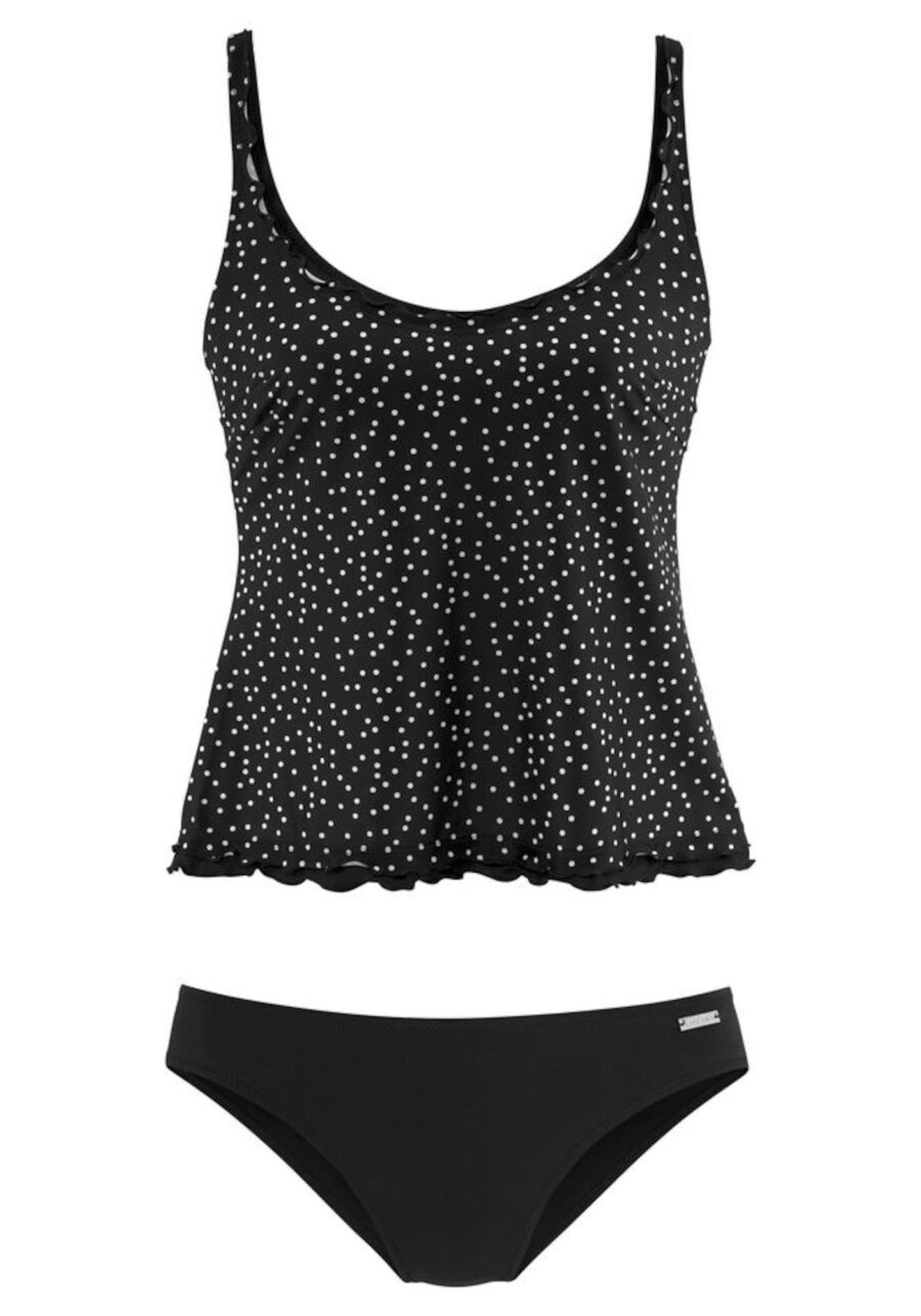 LASCANA Tankini  fekete / fehér-hu
