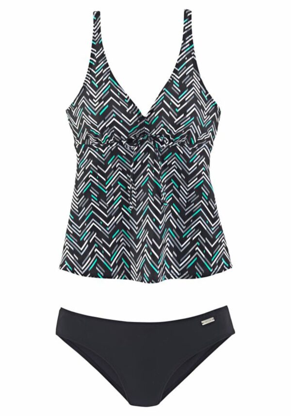 LASCANA Tankini  fekete / fehér-hu