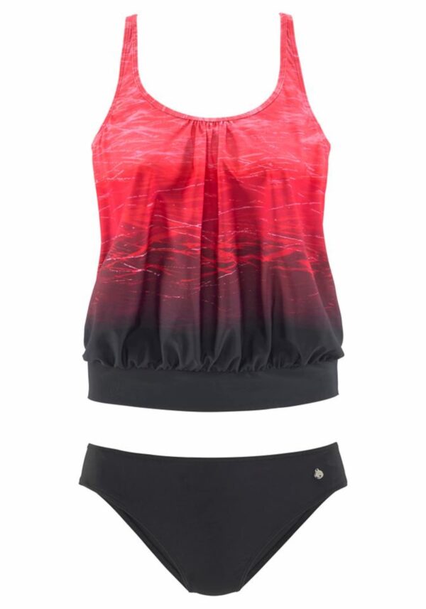 LASCANA Tankini  piros / fekete