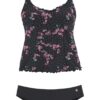 LASCANA Tankini  rózsaszín / fekete