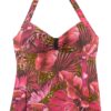 LASCANA Tankini  zöld / rózsaszín / piros / fekete-hu