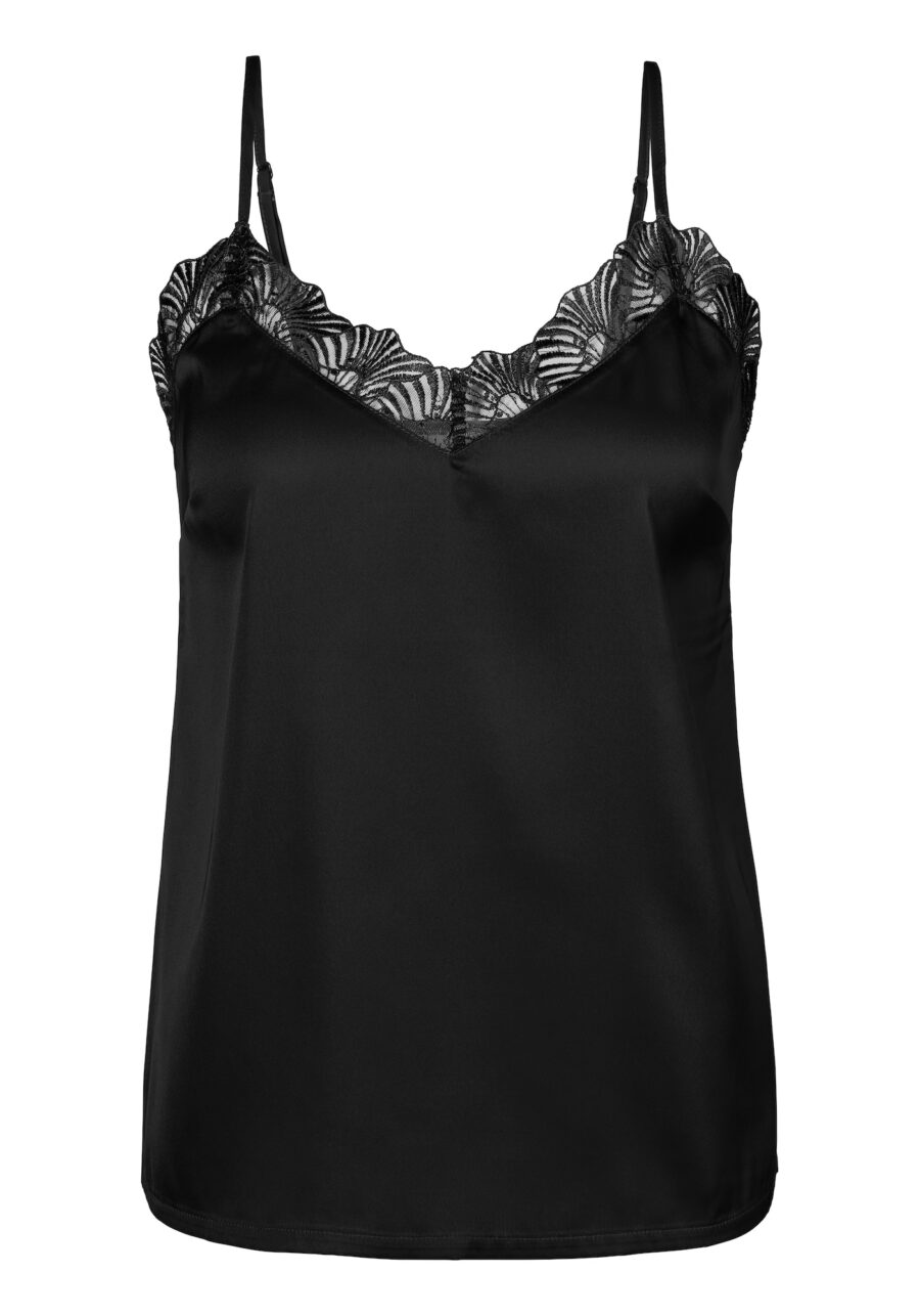 LASCANA Top  fekete-hu