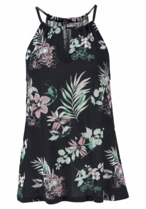 LASCANA Top  menta / fáradt rózsaszín / fekete