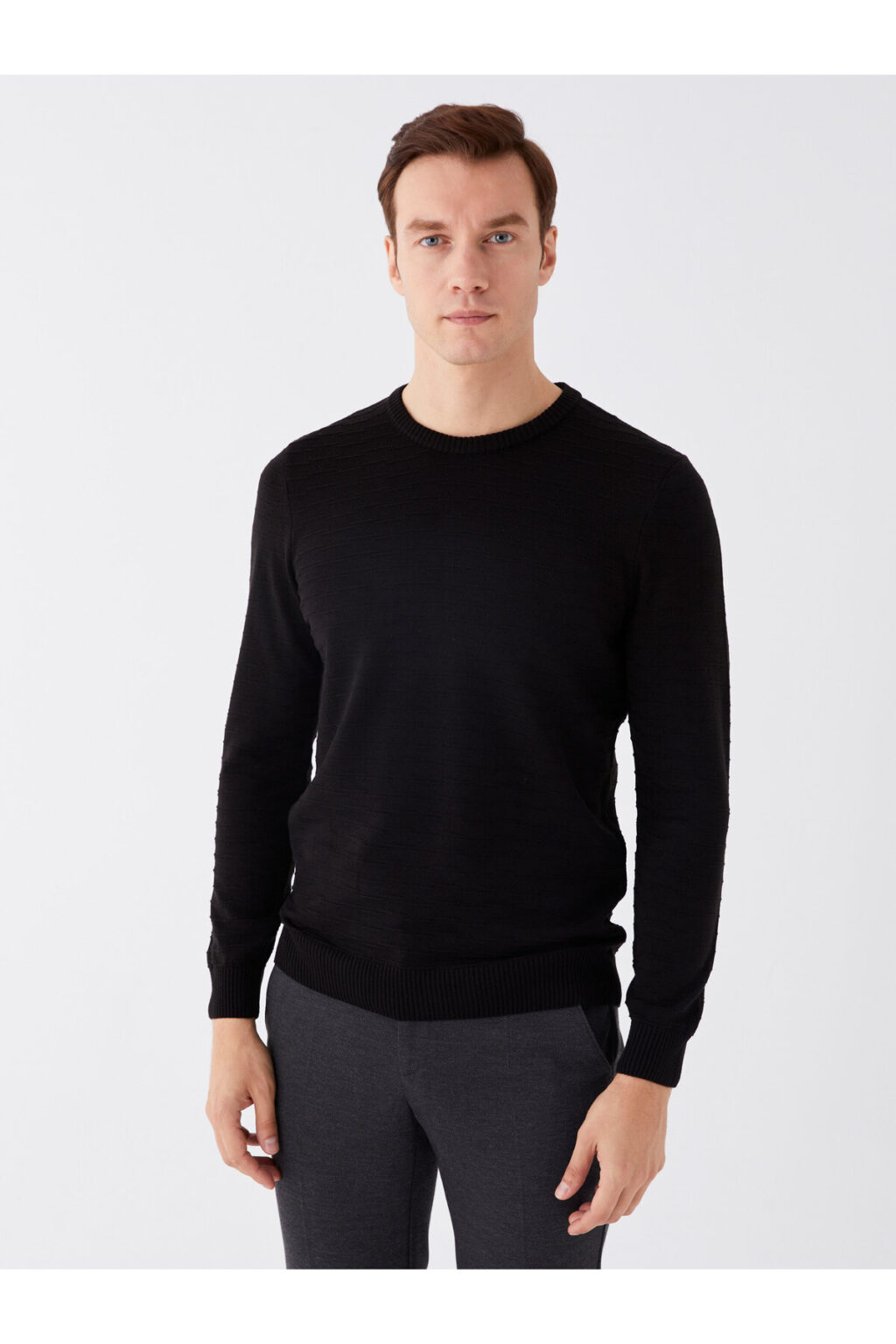LC Waikiki Crew Neck Long Sleeve Men's Knitwear Sweater -