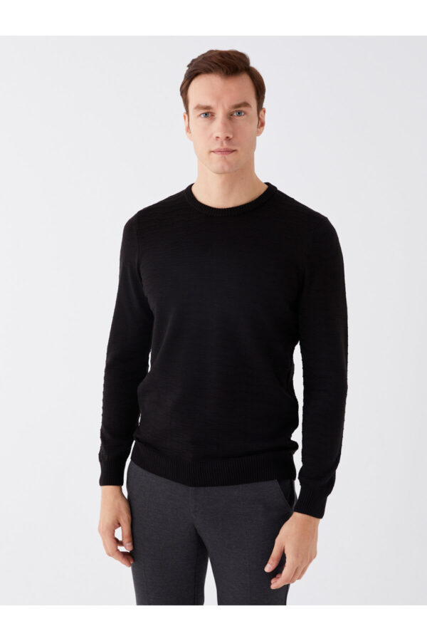 LC Waikiki Crew Neck Long Sleeve Men's Knitwear Sweater -
