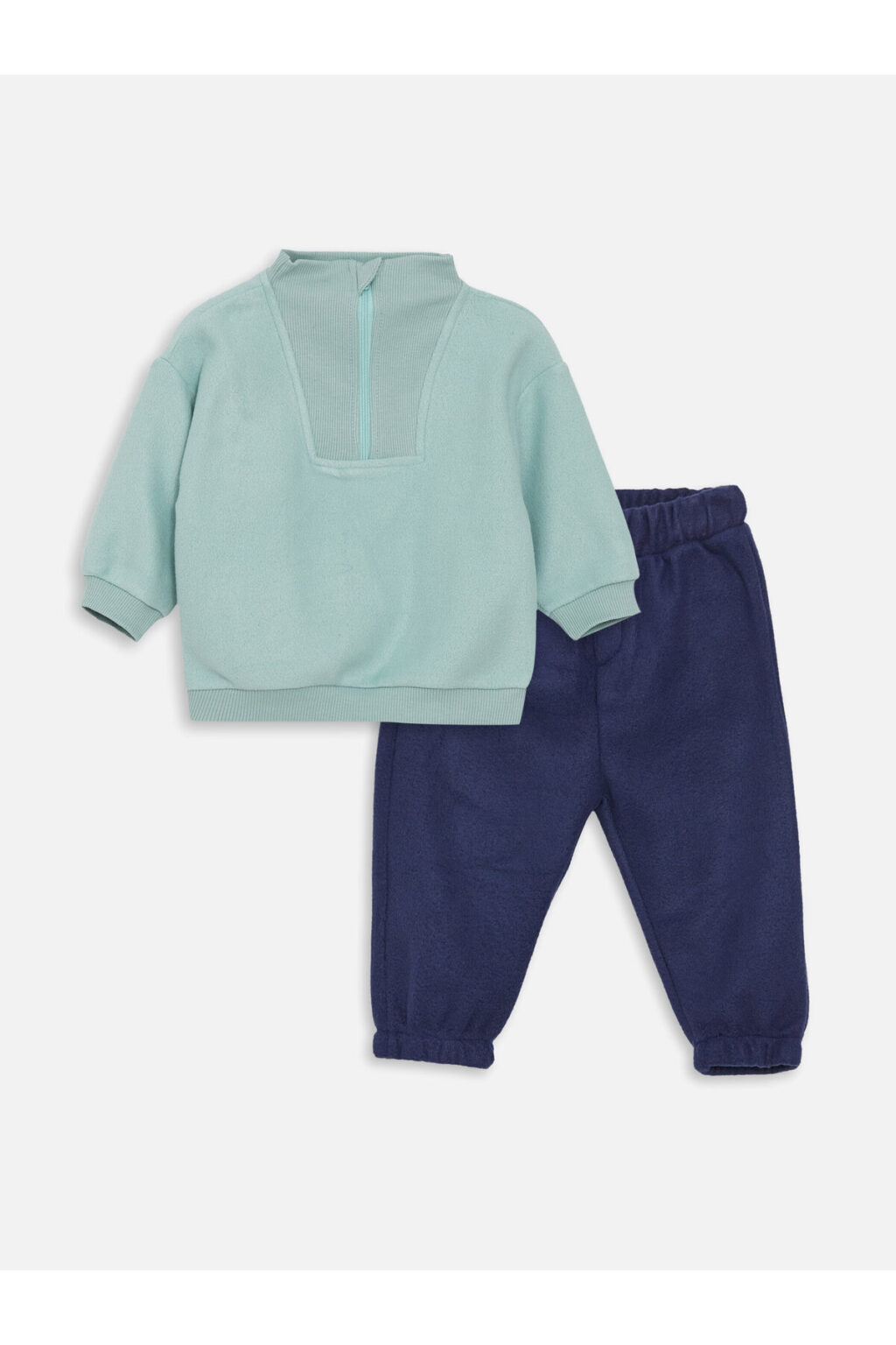 LC Waikiki Crew Neck Long Sleeve Printed Baby Boy Sweatshirt and Trousers 2-Piece Set