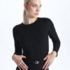LC Waikiki Crew Neck Plain Long Sleeve Women's T-Shirt