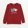 LC Waikiki Crew Neck Printed Long Sleeve Boys' T-Shirt