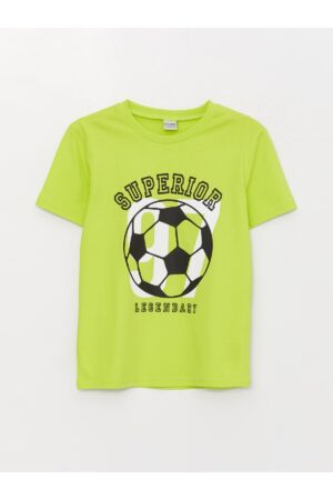 LC Waikiki Crew Neck Printed Short Sleeve Boy's T-Shirt