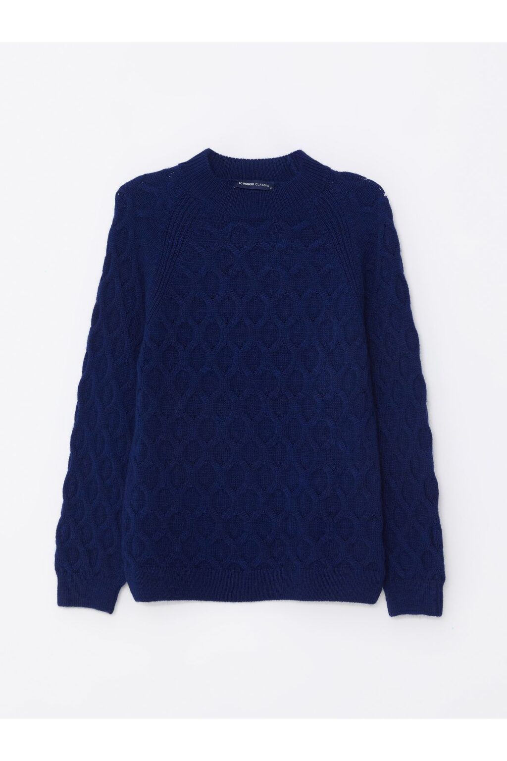 LC Waikiki Crew Neck Self-Patterned Long Sleeve Women's Knitwear Sweater -