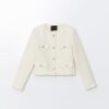 LC Waikiki Crew Neck Textured Women's Tweed Jacket