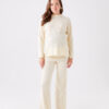 LC Waikiki Elastic Waist Straight Wide Leg Maternity Knitwear Trousers