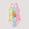 LC Waikiki Girls' Swimwear with a Printed Stretch Fabric